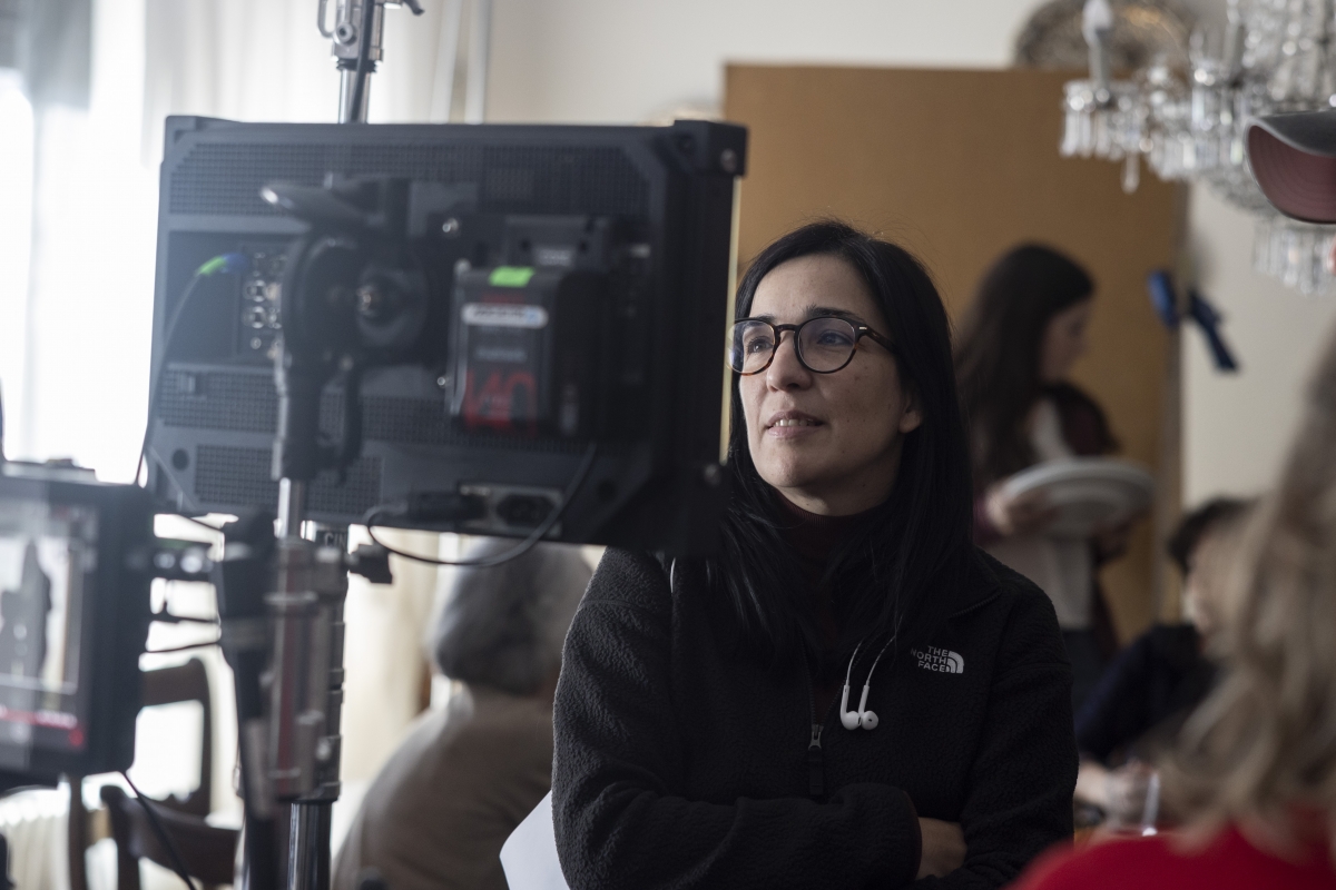 Alauda Ruiz de Azúa durante el rodaje. - Foto: David Herranz Alauda Ruiz de Azúa durante el rodaje.