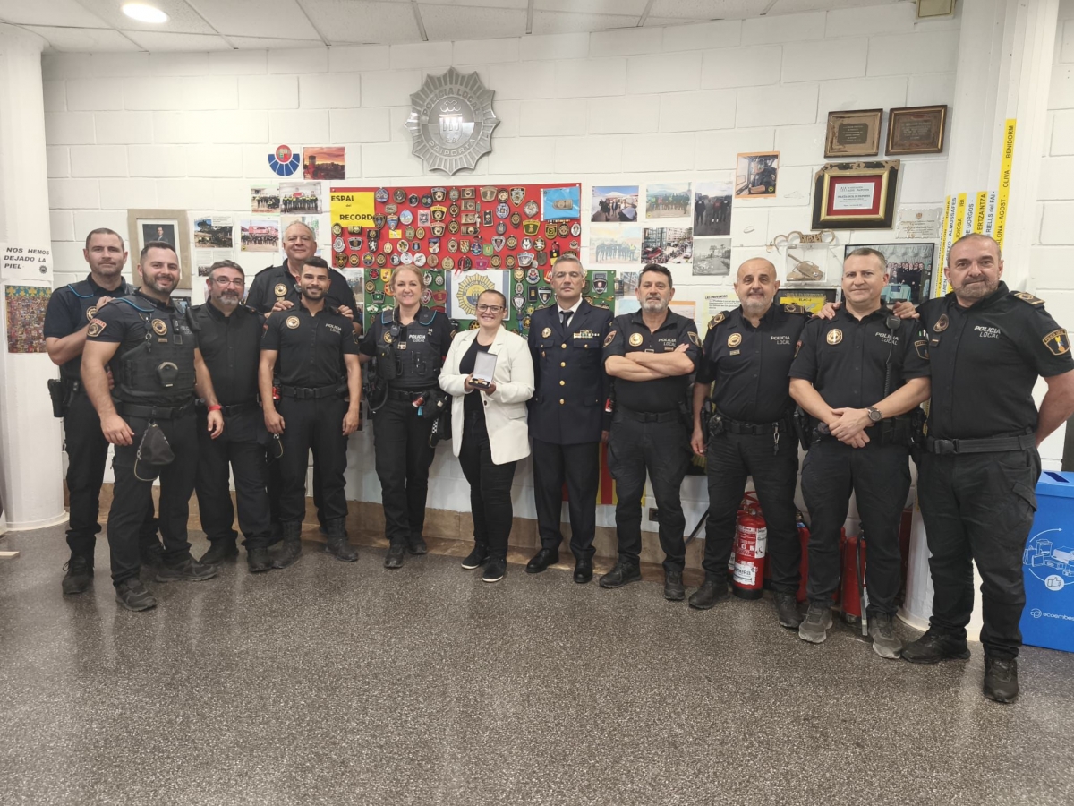 La Policía Local de Valencia distingue a la de Paiporta con la Medalla al Mérito Policial Colectiva por su labor durante la Dana