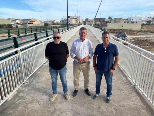 Generalitat reabre la pasarela sobre el Magro entre Real y Montroy con estructura reforzada frente a crecidas