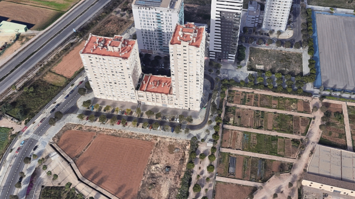 Edificio en la calle de Paz Azzati Cutanda, a la pedanía de la Torre. - Foto: AYUNTAMIENTO DE VALÈNCIA