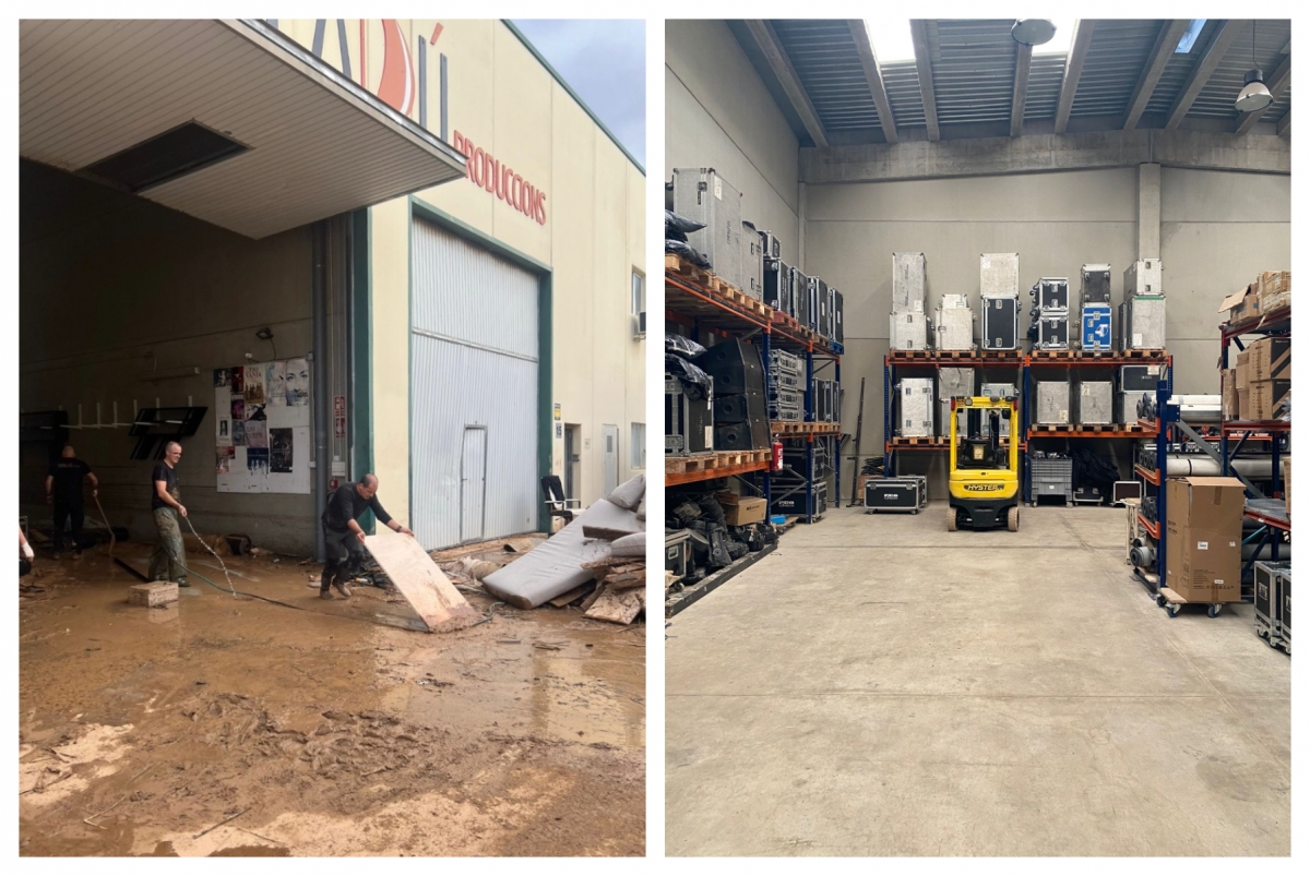 Antes y después de la sede de Yapadú Artística.