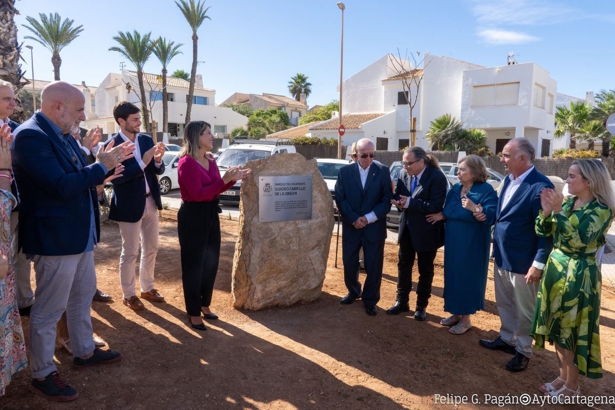 Isidoro Carrillo de la Orden da nombre a un parque en Cabo de Palos: 