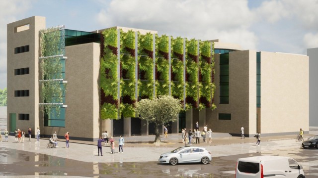Justicia licita una envolvente vegetal para la sede judicial de Dénia por 542.258 euros