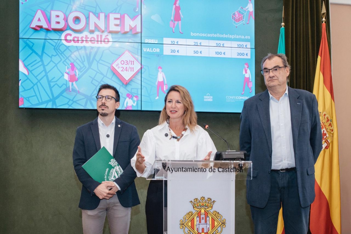 Castelló lanza los bonos del comercio con inversión récord y un impacto previsto de más de 1,6 millones 
