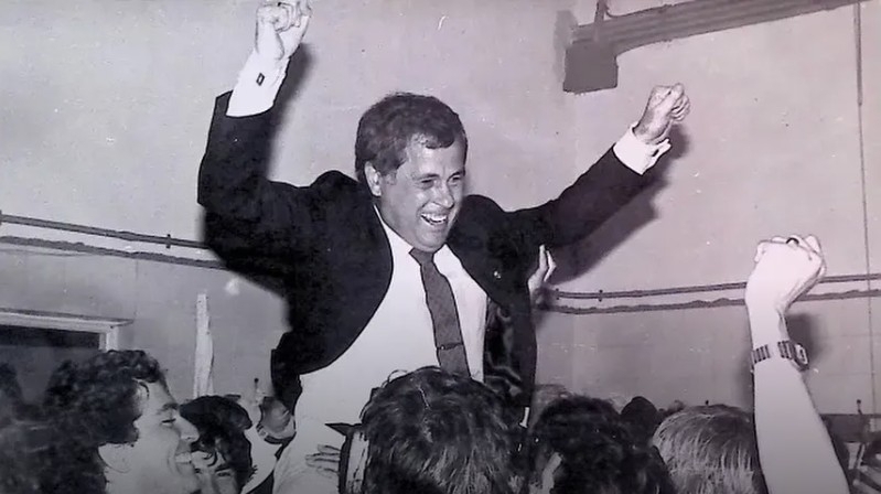 Diego Quiles, en la celebración de un ascenso del Elche CF.  - 