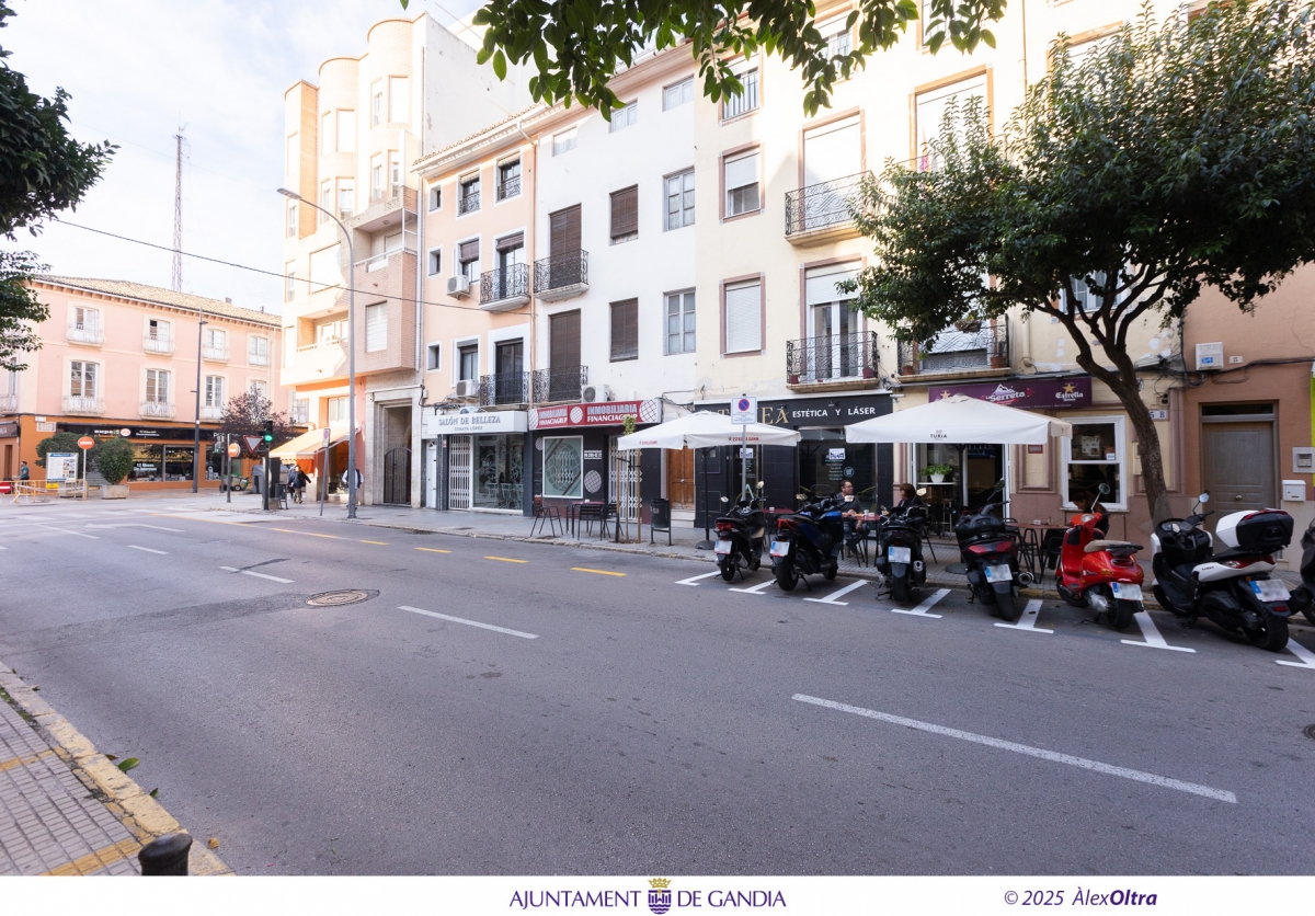Gandia habilita noves zones d'estacionament de 5 minuts