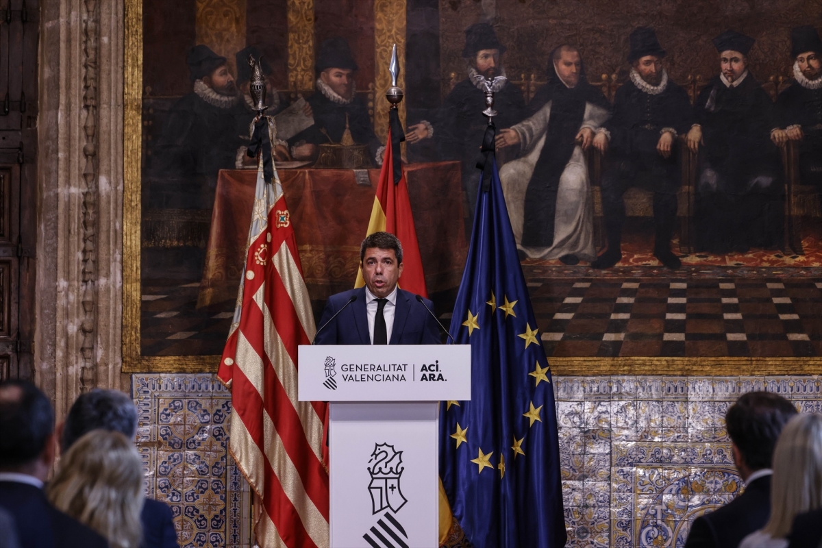 El presidente de la Generalitat valenciana, Carlos Mazón. - Foto: ROBER SOLSONA/EP