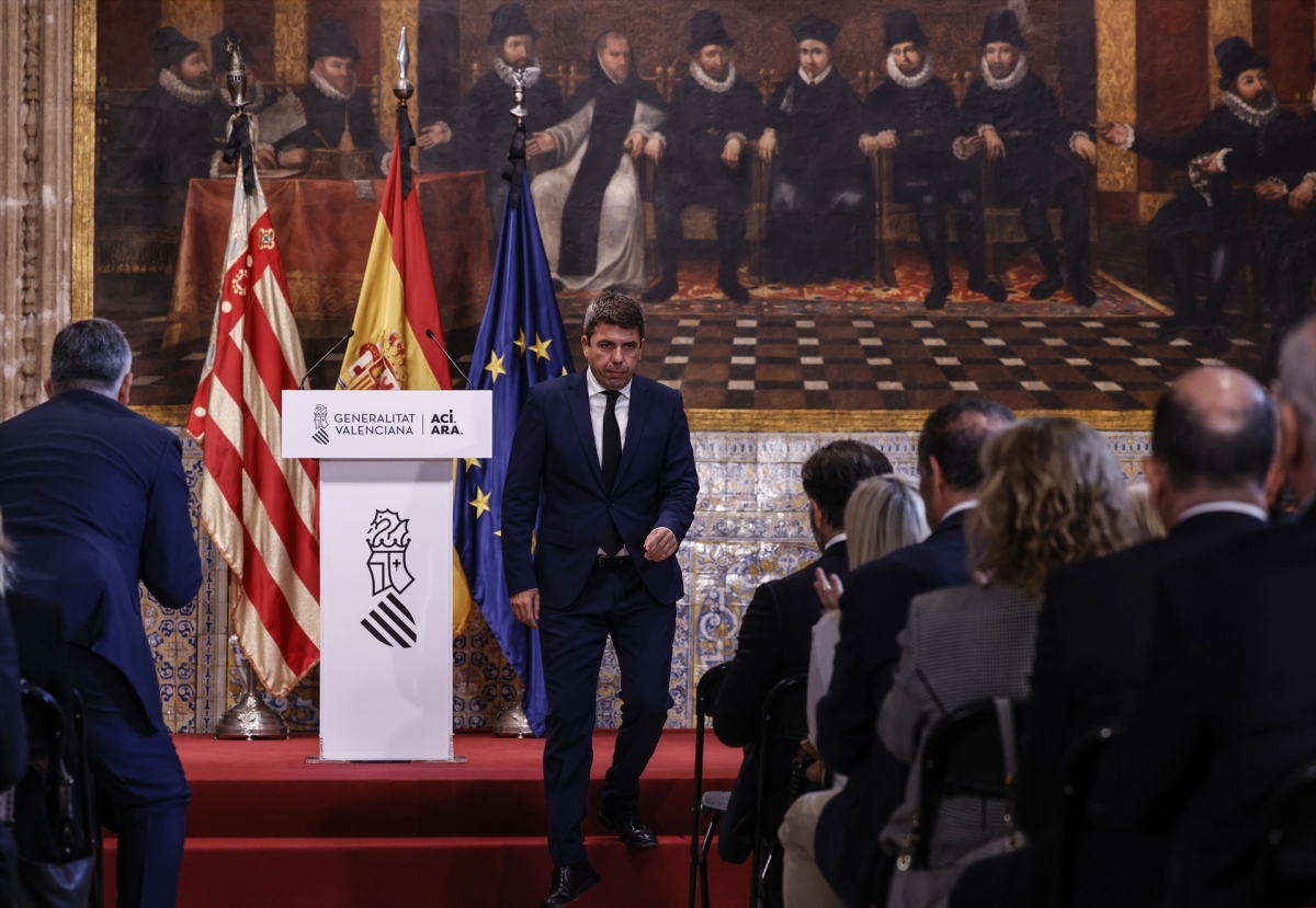El presidente de la Generalitat valenciana, Carlos Mazón.
