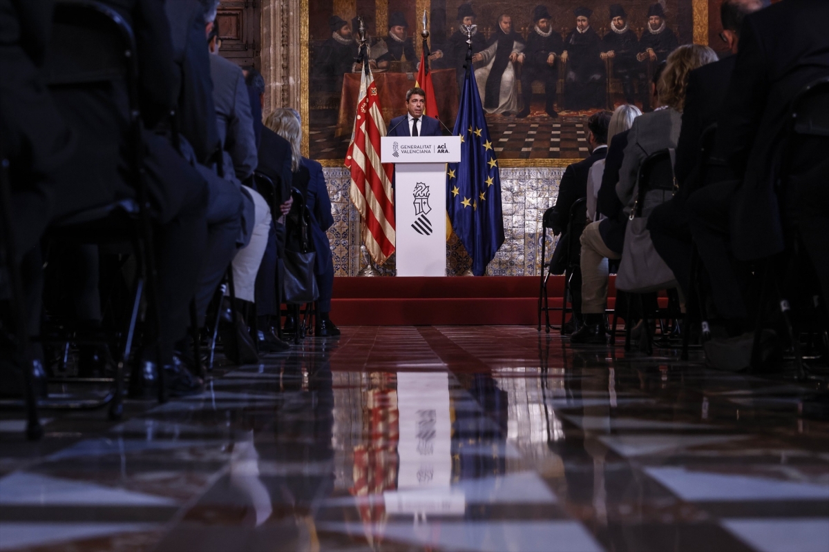 El presidente de la Generalitat valenciana, Carlos Mazón.