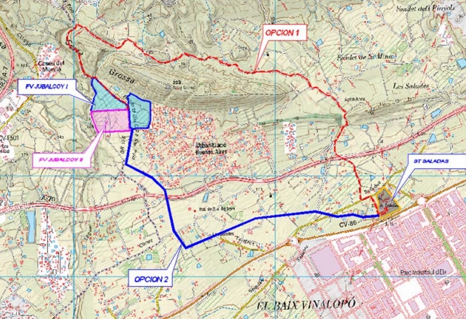 Pydesa y Solaer modifican su proyecto fotovoltaico de Jubalcoi en Elche de casi 10 MW, en trámite