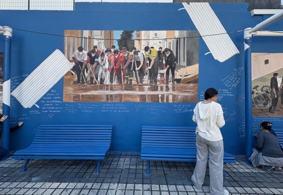 Pueblos de la Dana pintan murales y levantan monumentos como 