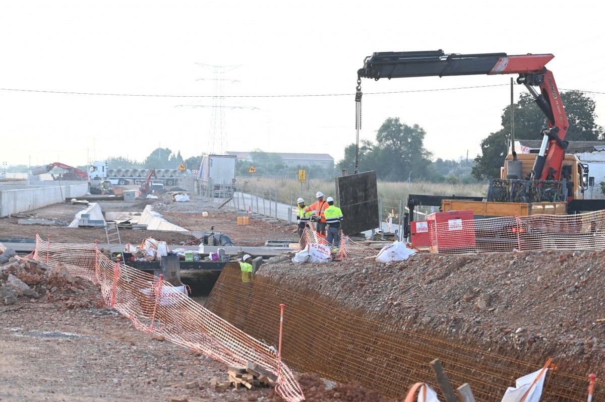 Última modificación en el acceso sur de PortCastelló: Adif amplía la superficie afectada en el último tramo en obras
