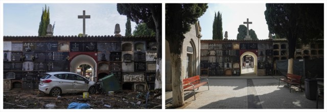 La dura puesta a punto del cementerio de Sedaví tras la Dana: cuatro funcionarios limpiaron durante meses 2.500 lápidas