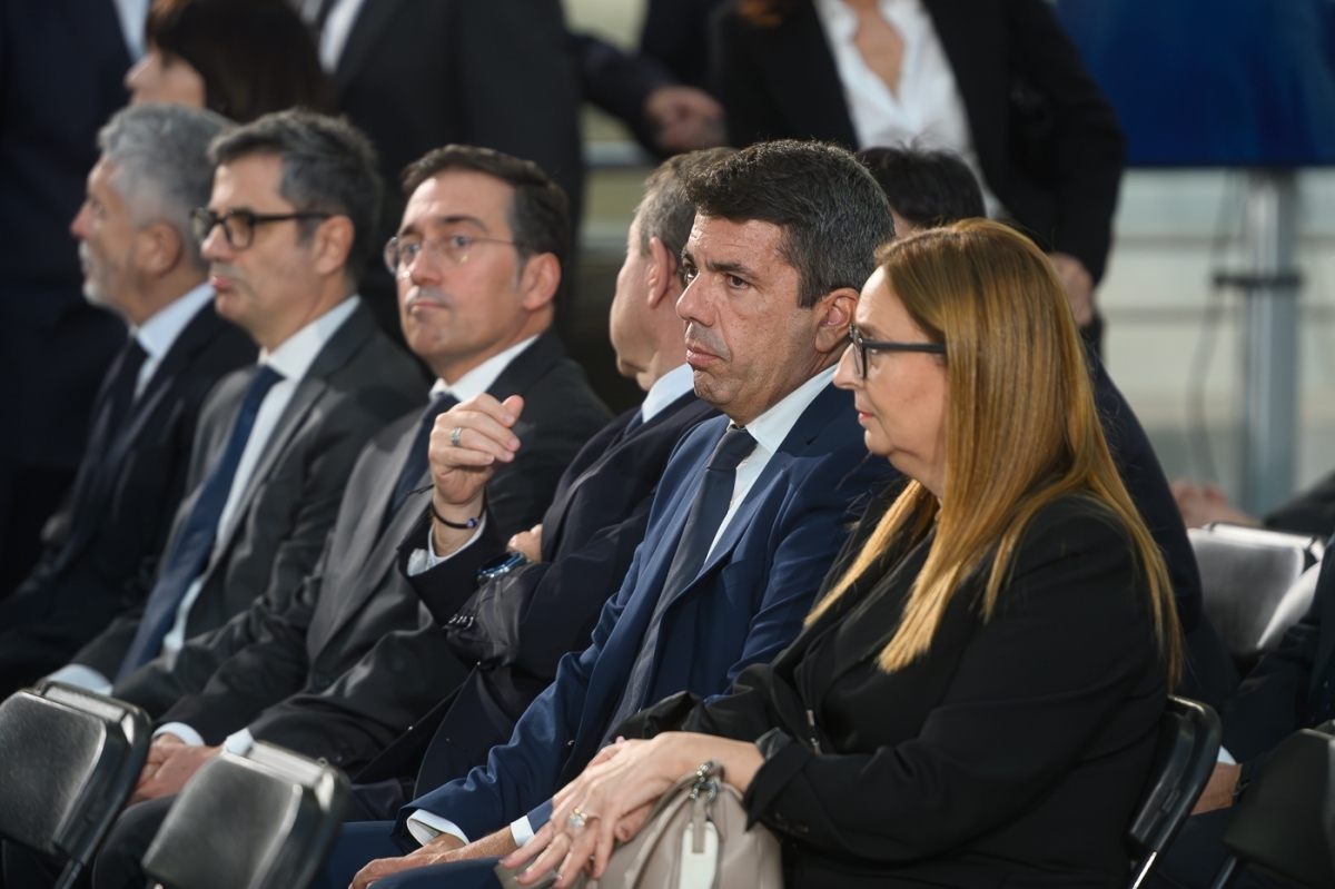 Mazón, en el funeral de Estado celebrado este jueves. - Foto: KIKE TABERNER Mazón, en el funeral de Estado celebrado este jueves.
