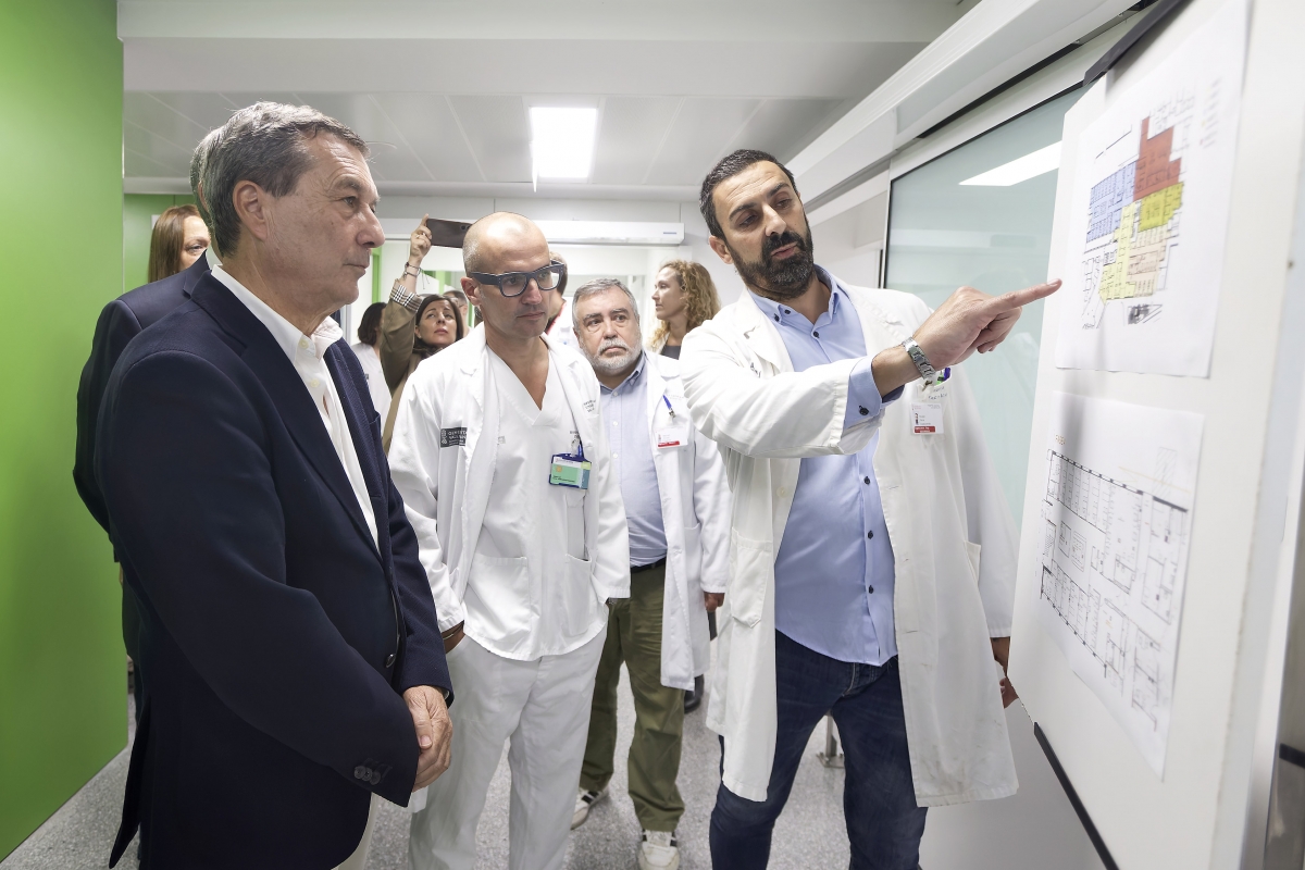 Visita del conseller de Sanidad a las obras del Hospital General de Castelló. 