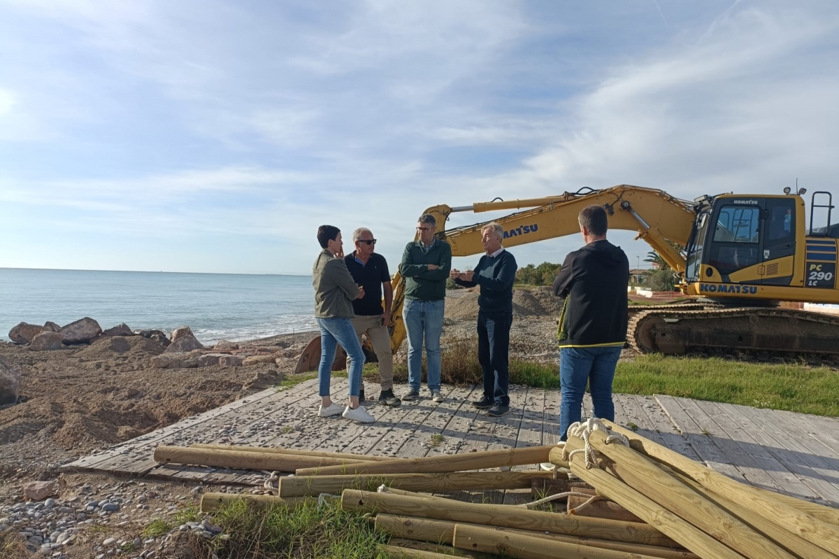 El Gobierno y Almenara avanzan en las obras de regeneración del litoral sur de la playa de Casablanca