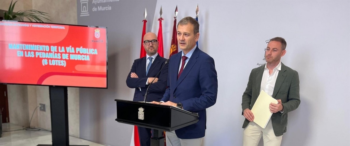 Murcia lanza un plan de 5 millones para arreglar calles y aceras en todas las pedanías