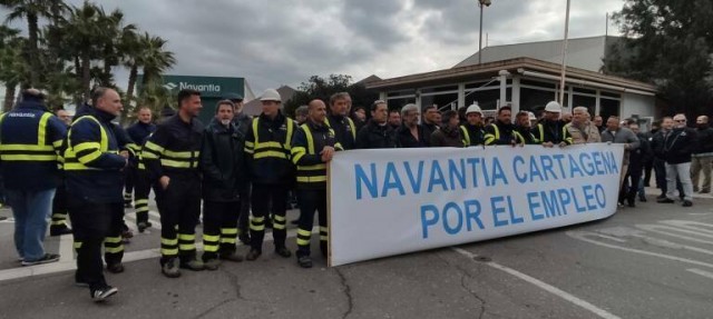 El comité de empresa de Navantia Cartagena exige más plantilla propia y denuncia una elevada subcontratación

