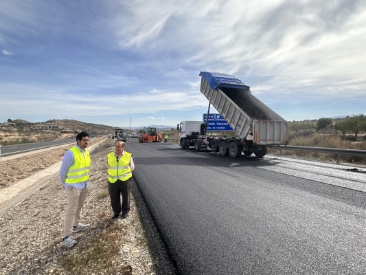 Fomento invierte 2,5 millones para reforzar el firme de la autovía del Noroeste a su paso por Murcia, Campos del Río, Albudeite y Mula