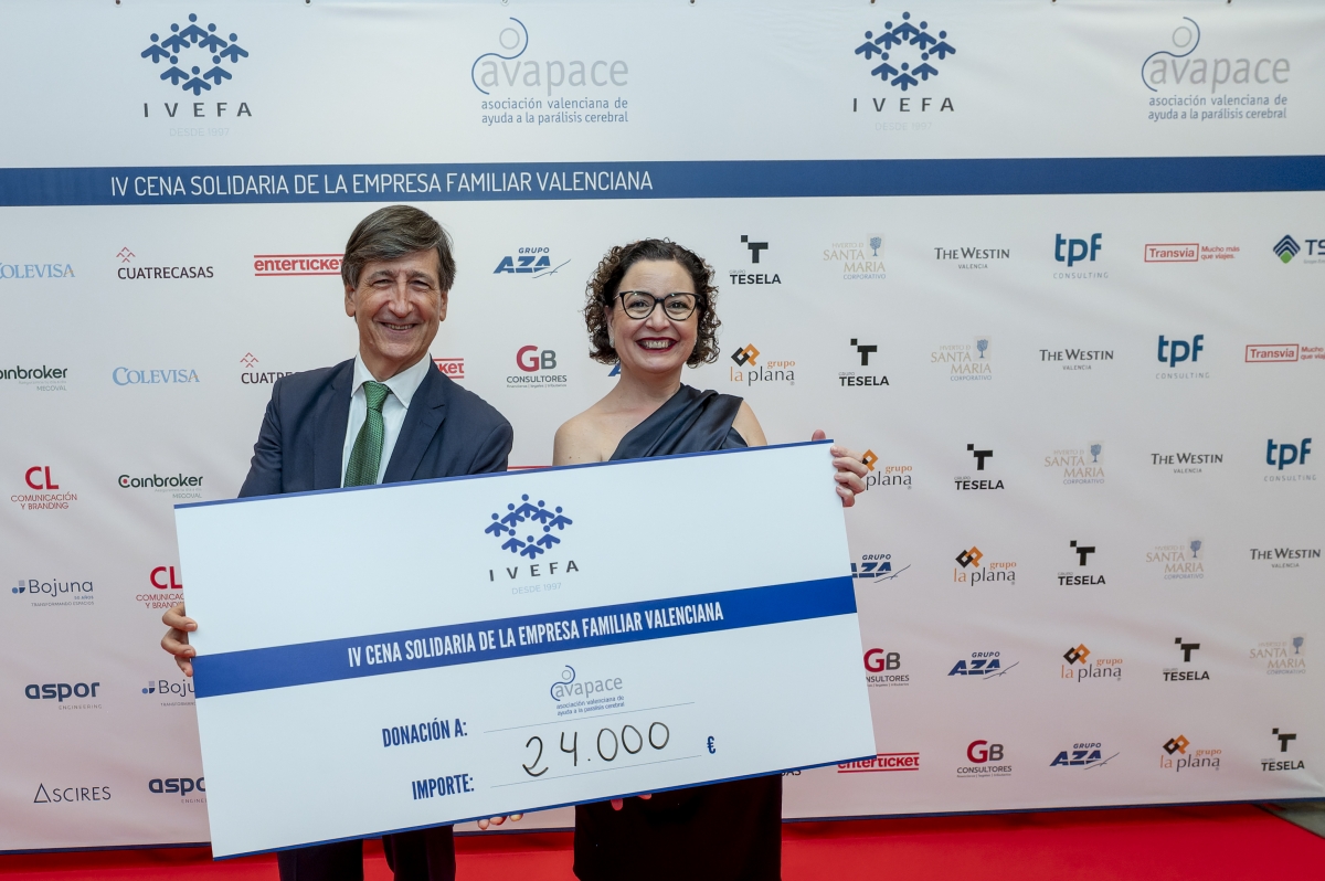 La empresa familiar valenciana colaborará con los proyectos de Avapace en su IV cena solidaria
