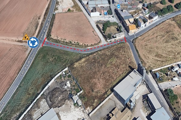 Comienzan las obras de la nueva rotonda de acceso a San Cristóbal y Los Dolores en el Camino XIV del Sifón