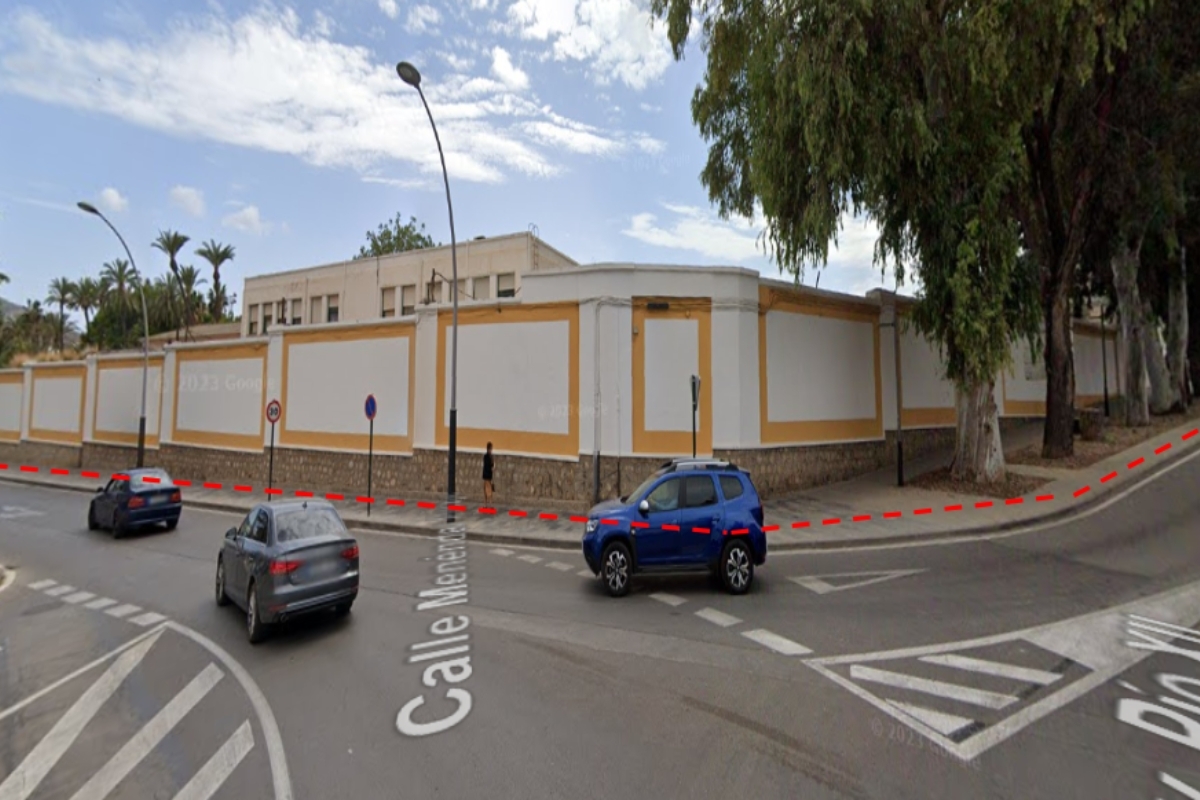 Carril bici en calle Real - Carril bici en calle Real