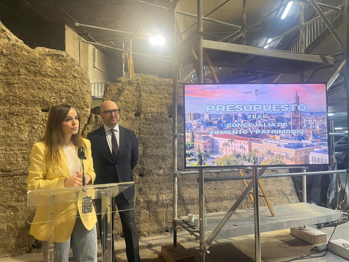 Murcia pone el foco en patrimonio y limpieza en su presupuesto 2026: 20 millones para historia y 88 para calles más limpias