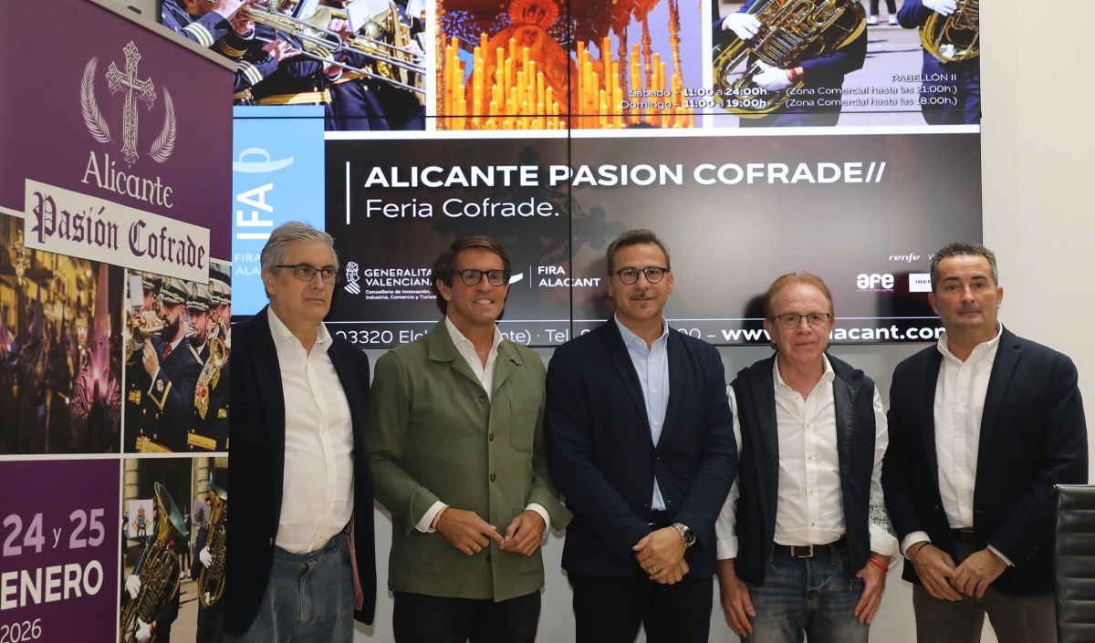 La feria 'Alicante Pasión Cofrade' acogerá en enero a más de 2.000 músicos de toda España