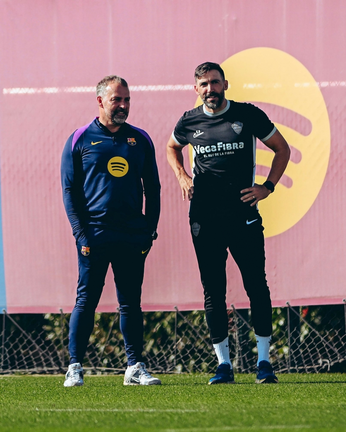 Hansi Flick y Eder Sarabia - Foto: EP Hansi Flick y Eder Sarabia