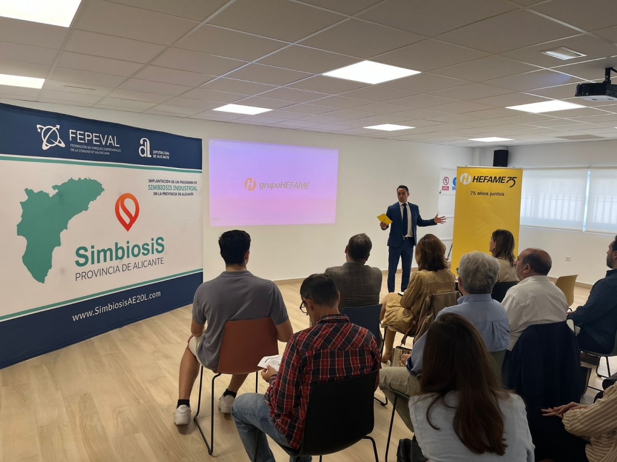 La simbiosis industrial posibilitaría 1.447 proyectos comunes y un ahorro de 22 millones en Alicante