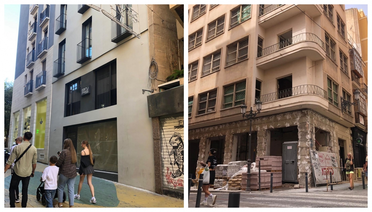 El nuevo bloque de BN Suites, y el futuro edificio turístico promovido por Valiboard.