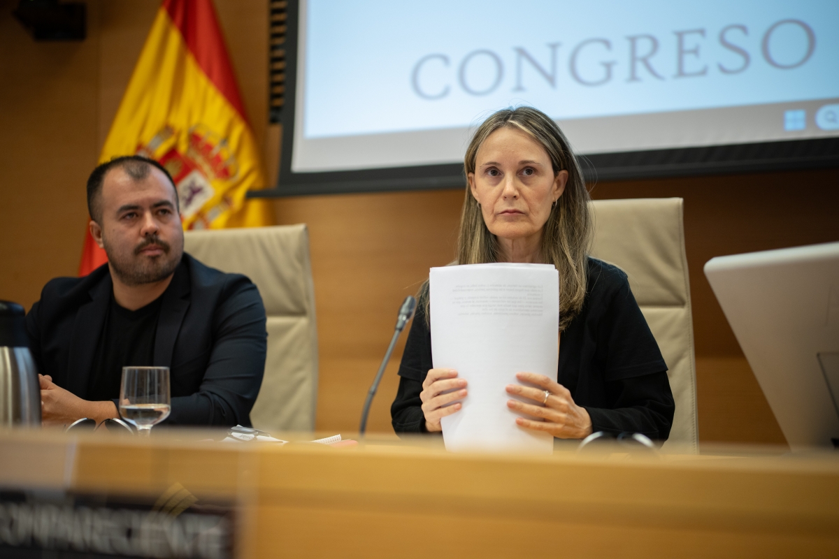 La Presidenta Associació Víctimes Mortals DANA 29-O, Rosa María Álvarez. - Foto: ALEJANDRO MARTÍNEZ/EP