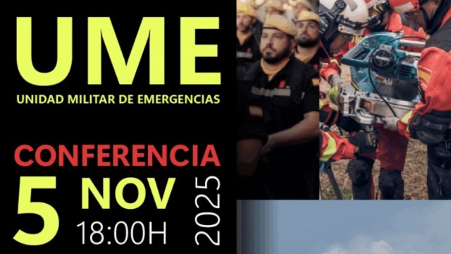 Elche acoge una conferencia sobre la gestión en catástrofes a cargo de la UME