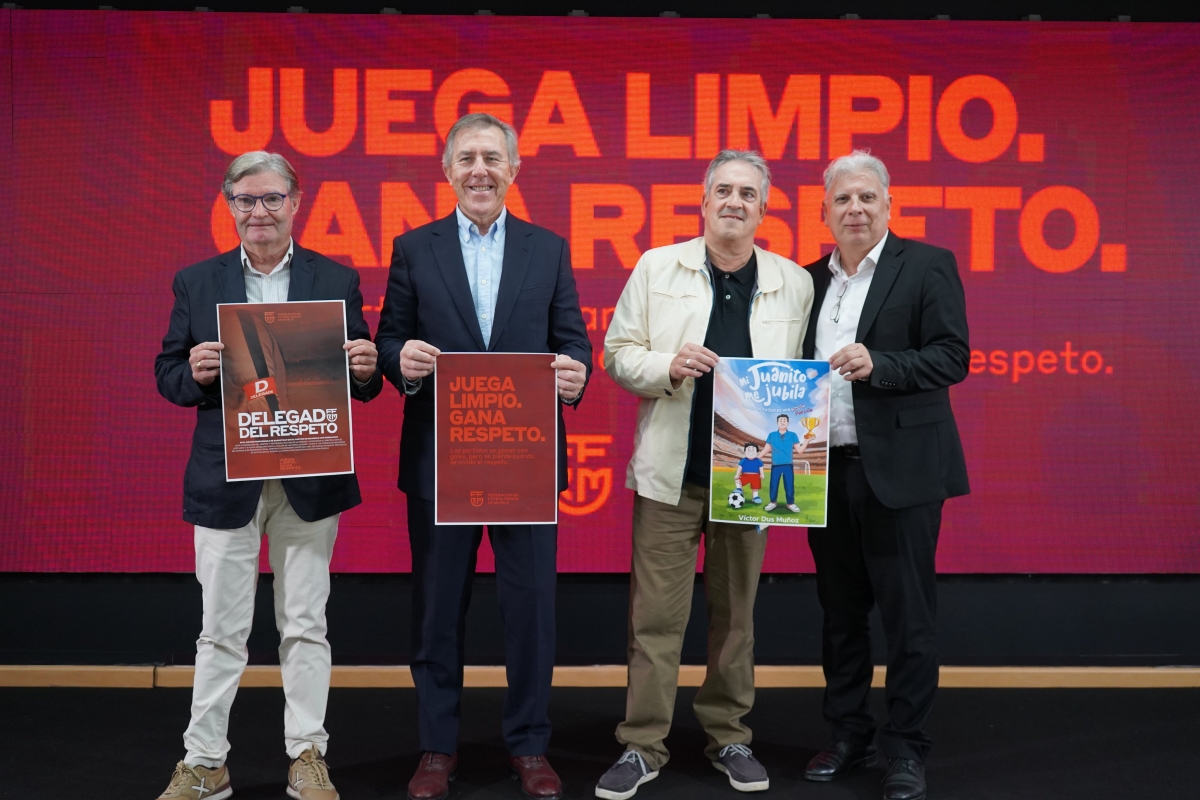 La FFRM lanza la campaña 'Juega limpio. Gana respeto' contra la violencia y racismo