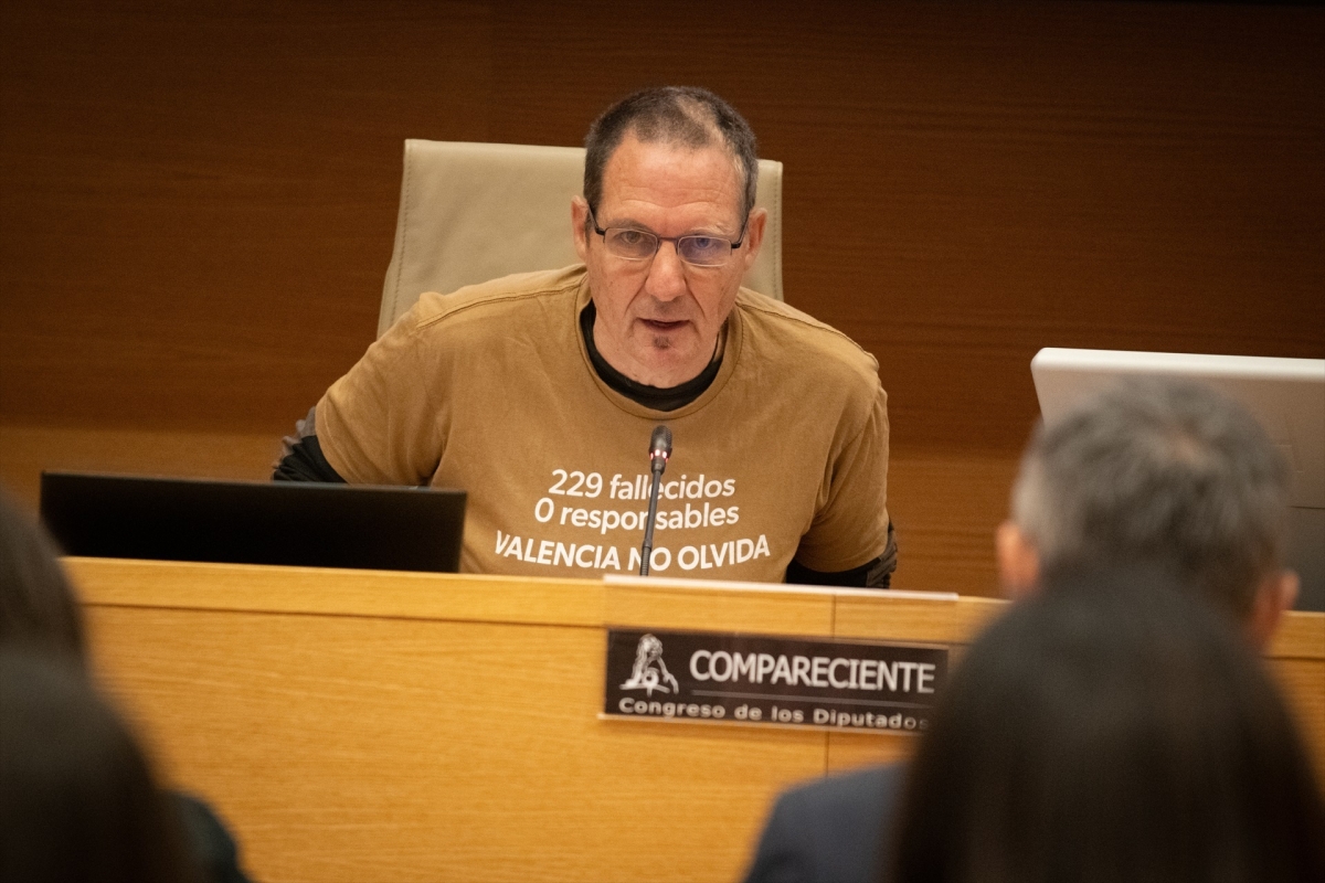 El portavoz de la Asociación de Damnificados Horta Sud, Christian Lesaec - Foto: Fernando Sánchez/EP