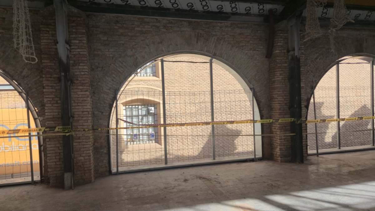 Avanzan las obras de la Plaza de Abastos de Verónicas en Murcia: la planta superior entra en la recta final