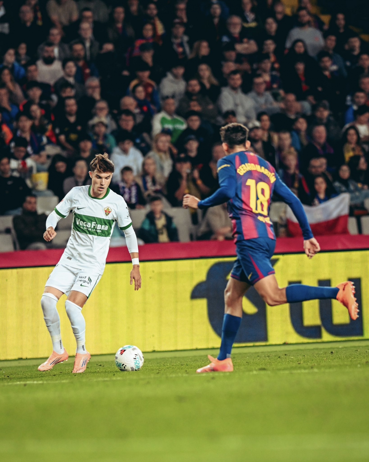 Yago Santiago en su debut en LaLiga EA Sports - Foto: ECF