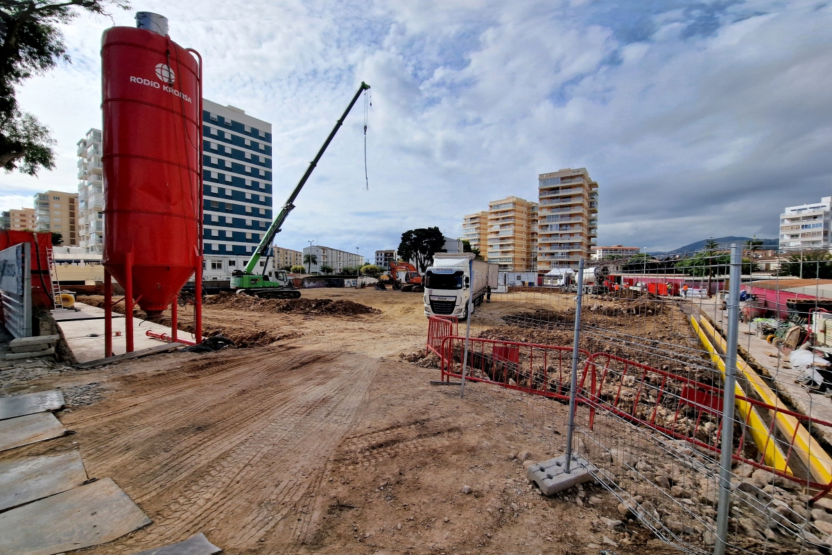 Obras del nuevo hotel Estimar, en Benicàssim.