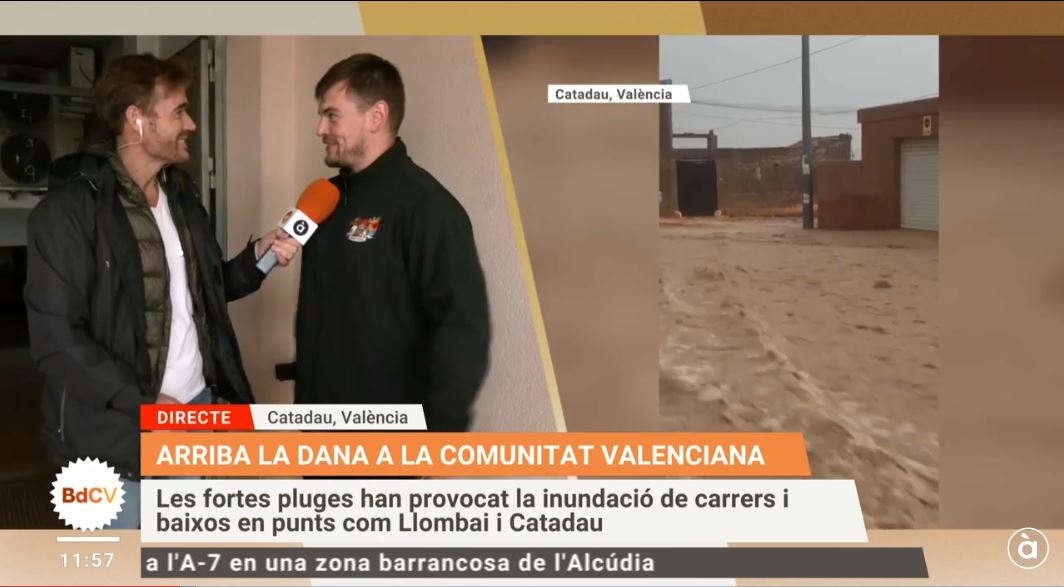 Captura de À Punt el mediodía de la Dana