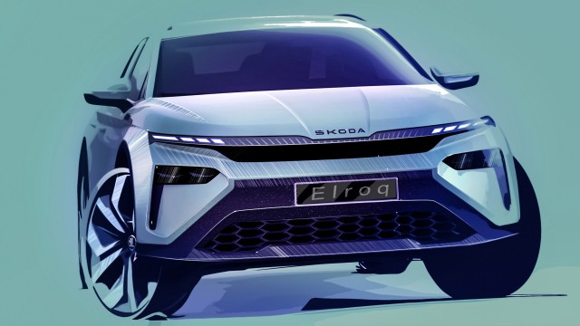 Škoda Elroq: primeros bocetos exteriores del nuevo SUV compacto
