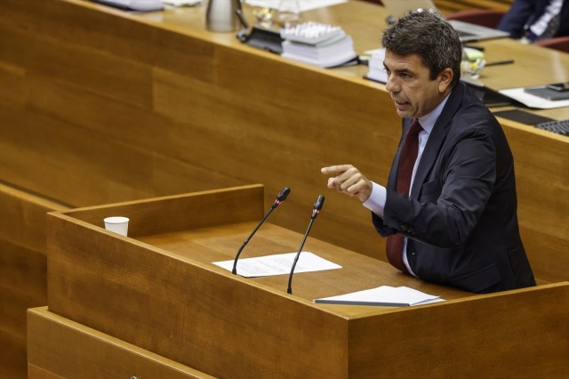 Mazón comparecerá el martes por la tarde en la comisión de la Dana en Les Corts
