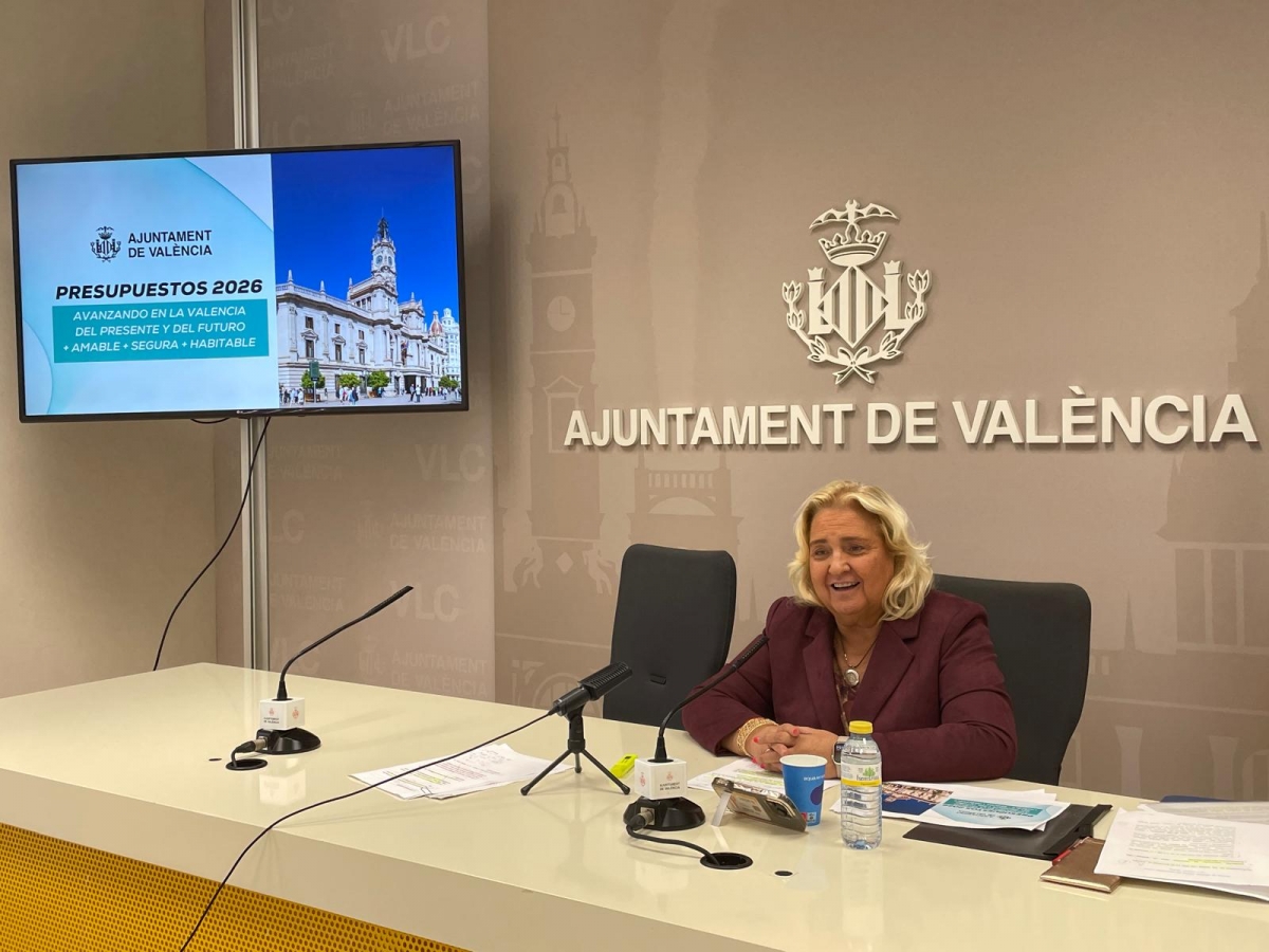 València tendrá un presupuesto de 1.250 millones para 2026, un 3,3% más que en 2025