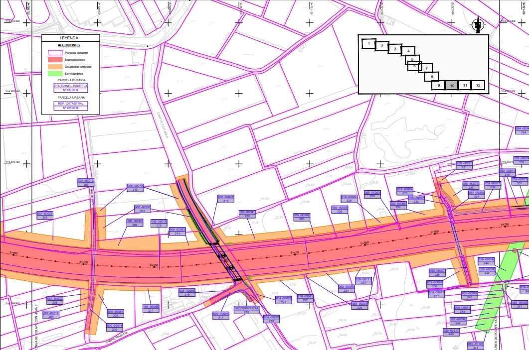 Suelo expropiado para el proyecto de la Saleta.