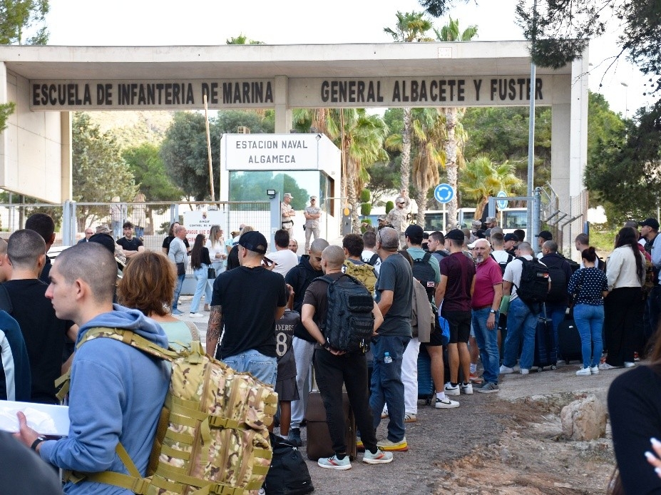 La Infantería de Marina da la bienvenida a 256 nuevos alumnos en su escuela de Cartagena