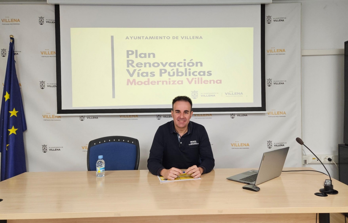 Villena inicia las obras del Plan de Renovación de Vías Públicas con una inversión de 900.000 euros
