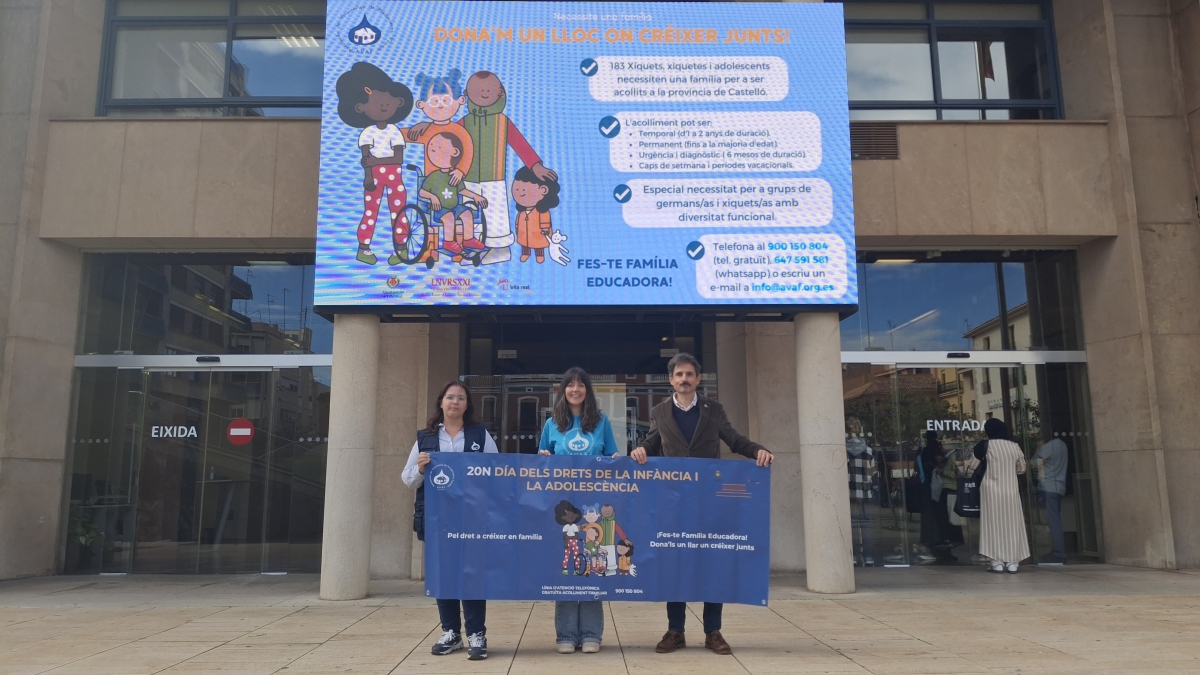Vila-real y Avaf hacen un llamamiento a la colaboración para facilitar la acogida familiar de menores