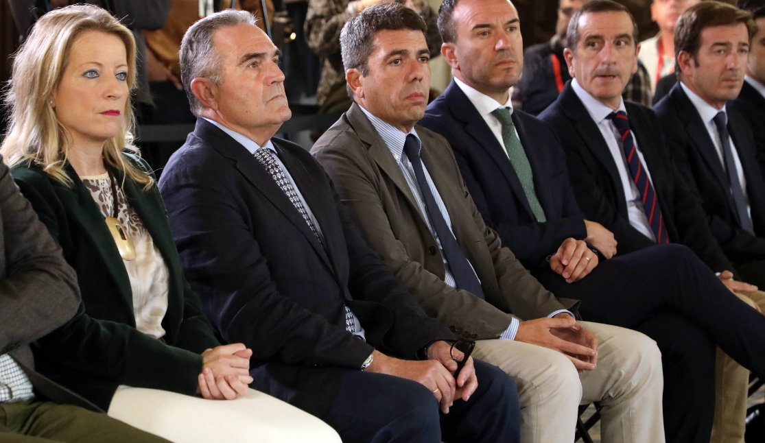 Paqui Bartual, Gan Pampols, Carlos Mazón y Mompó. - Foto: GVA Paqui Bartual, Gan Pampols, Carlos Mazón y Mompó.