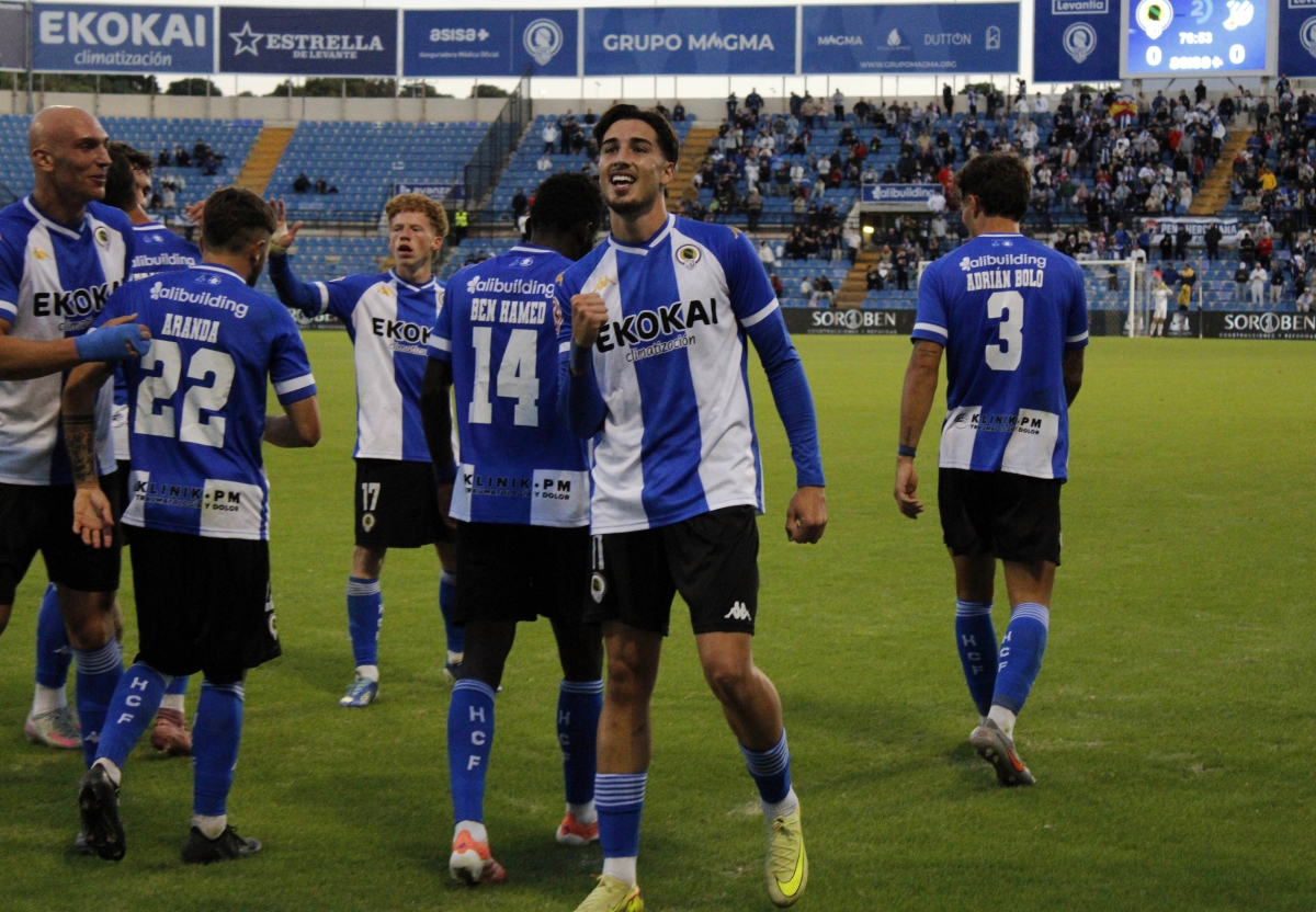 El Hércules CF rivaliza con el Ecce Homo de Borja, pero logra la tercera victoria consecutiva como local