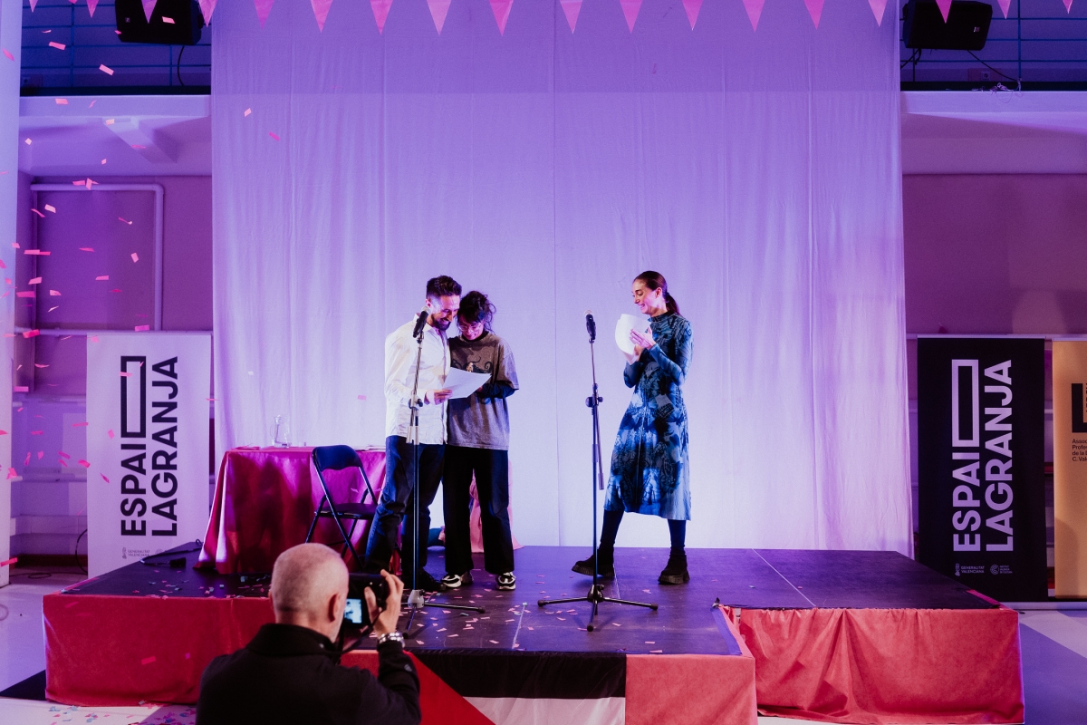Pere Bodí y Ángela Verdugo durante los Premios APDCV