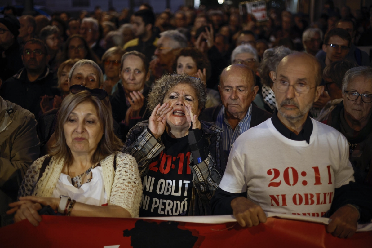 Manifestación en Les Corts.